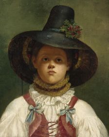 A Tyrolean Girl, 1860. Creator: Zélée Agricola