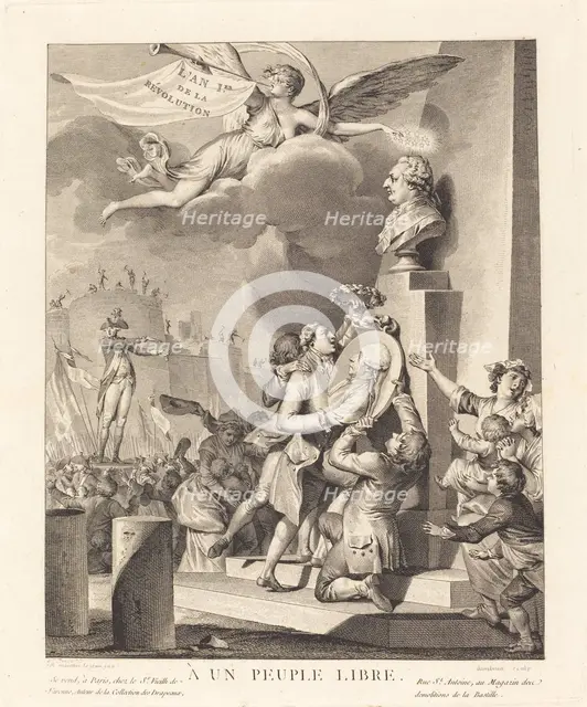 A un peuple libre, 1790. Creator: Jean Dambrun.