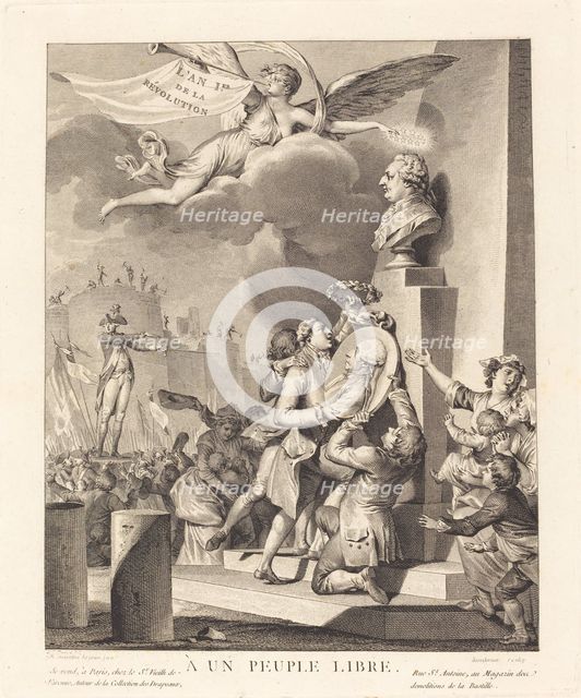 A un peuple libre, 1790. Creator: Jean Dambrun.