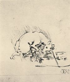 A Unicorn Dipping Its Horn into the Water c1480 (1945). Artist: Leonardo da Vinci