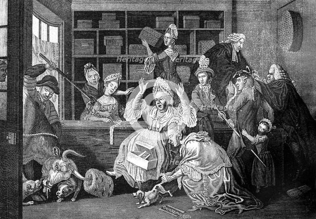 'A Unwelcome customer', 1772. Artist: Caldwell