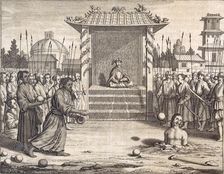 A Usurper Stoned to Death? pub. 1672. Creator: Philip Baldaeus (1632-1672)