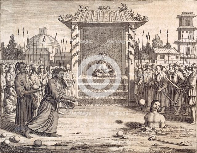'A Usurper Stoned to Death?', pub. 1672.  Creator: Philip Baldaeus (1632-1672).