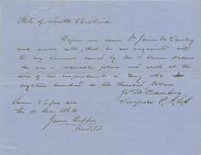 A valuation on Laurens, a slave, by a witness who knew him, 1864-12-04. Creator: Unknown