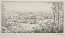 A Valley in Burgundy (Une Vallée en Bourgogne). Creator: Alphonse Legros (French, 1837-1911)