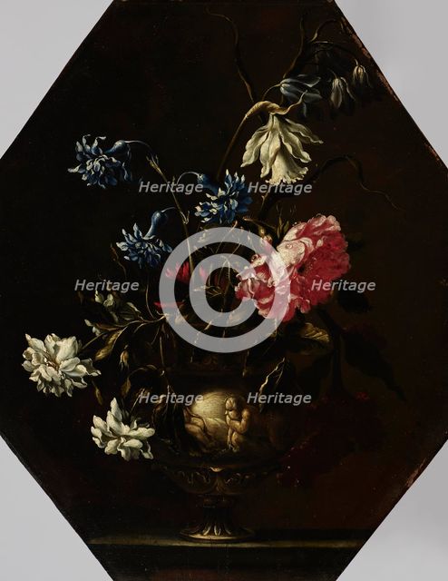 A Vase of Flowers, 1625-1650. Creator: Giacomo Recco.