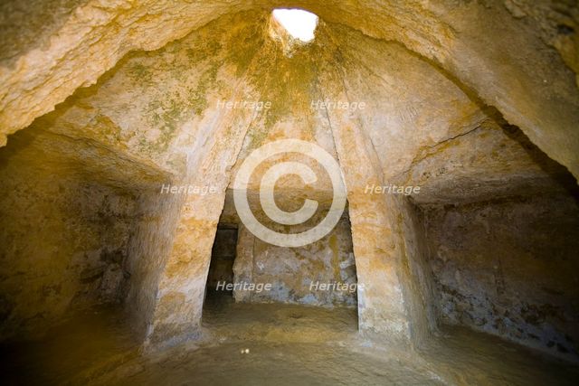 A vaulted chamber in Servilia's Tomb, Carmona, Spain, 2007. Creator: Samuel Magal.