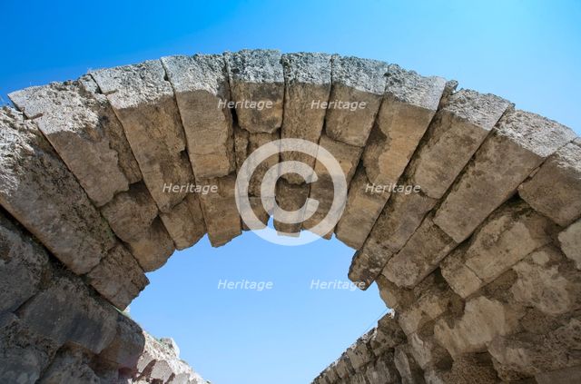 A vaulted passageway linking the stadium to the Altis in Olympia, Greece. Artist: Samuel Magal