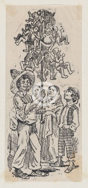 A vendor selling toys, ca. 1880-1910., ca. 1880-1910. Creator: José Guadalupe Posada.