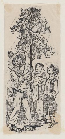 A vendor selling toys, ca. 1880-1910., ca. 1880-1910. Creator: José Guadalupe Posada