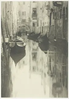 A Venetian Canal, 1894, printed 1897. Creator: Alfred Stieglitz