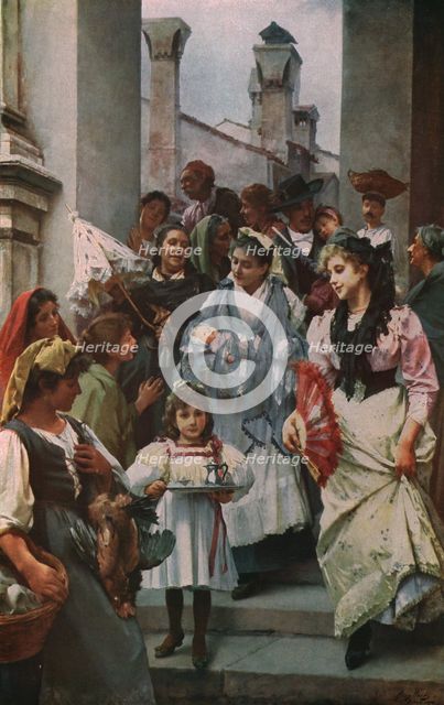 'A Venetian Christening Party', 1896, (c1930).  Creator: Henry Woods.