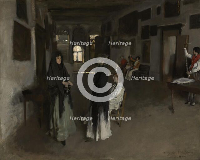 A Venetian Interior, c1880-82. Creator: John Singer Sargent.