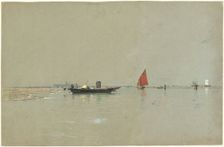 A Venetian Lagoon, 1871/1874. Creator: William Stanley Haseltine