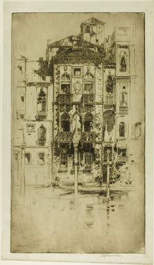 A Venetian Palace, 1898. Creator: David Young Cameron
