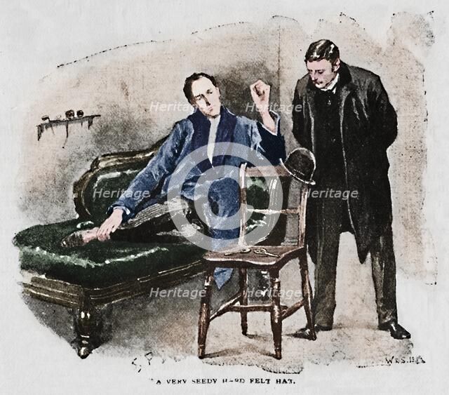 'A Very Seedy Hard Felt Hat', 1892. Artist: Sidney E Paget.