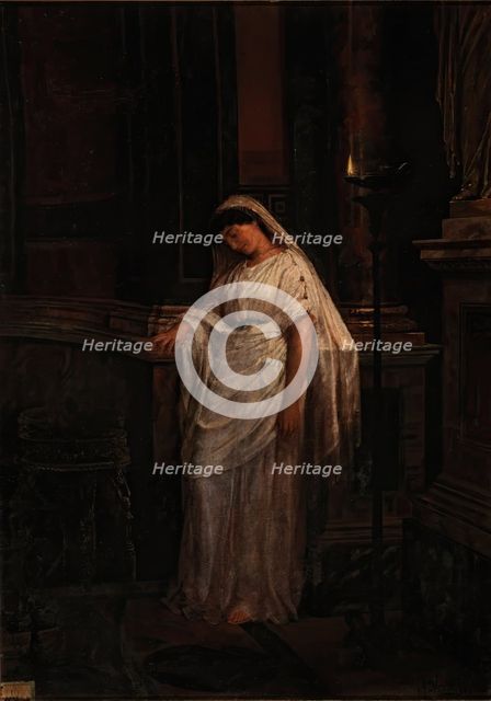 A Vestal Virgin, 1875. Creator: Alejo Vera Estaca.