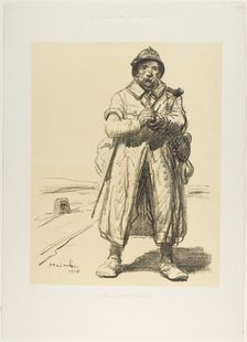 A Veteran of the Old Guard, 1915. Creator: Theophile Alexandre Steinlen
