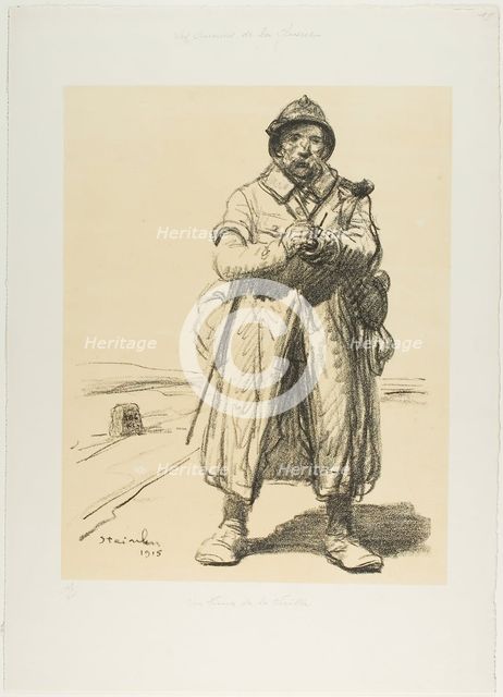 A Veteran of the Old Guard, 1915. Creator: Theophile Alexandre Steinlen.