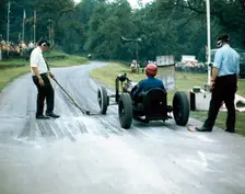 A veteran car at Prescott race track, Gloucestershire