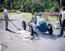 A vintage car at Prescott race track, Gloucestershire