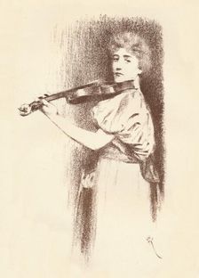 A Violinist c1898. Artist: Fernand Khnopff