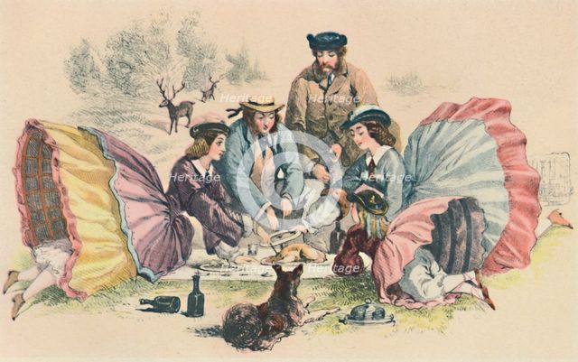 'A Victorian Picnic', c1860, (1944). Creator: Unknown.