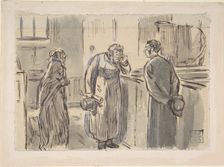 A Vicar and a Curate, 1870-1891. Creator: Charles Samuel Keene