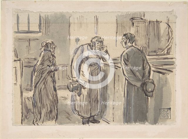 A Vicar and a Curate, 1870-1891. Creator: Charles Samuel Keene.