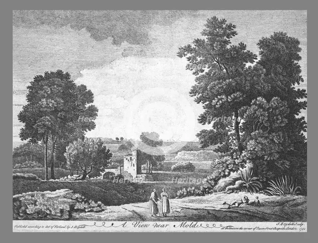 'A View Near Mold', c1752. Artist: John Boydell.