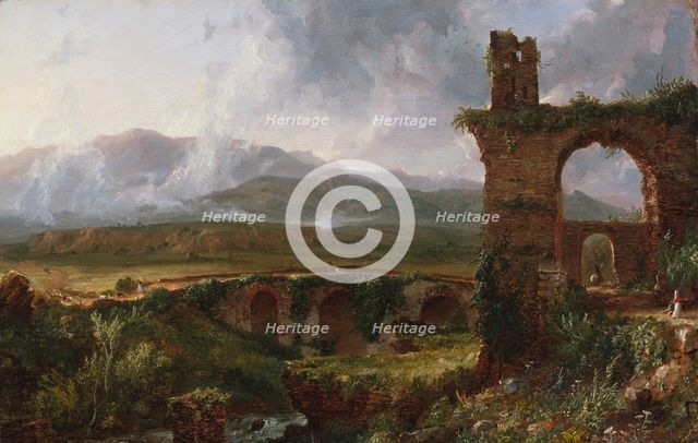 A View near Tivoli (Morning), 1832. Creator: Thomas Cole.