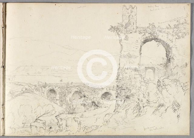 A View near Tivoli (Morning), 1832. Creator: Thomas Cole.