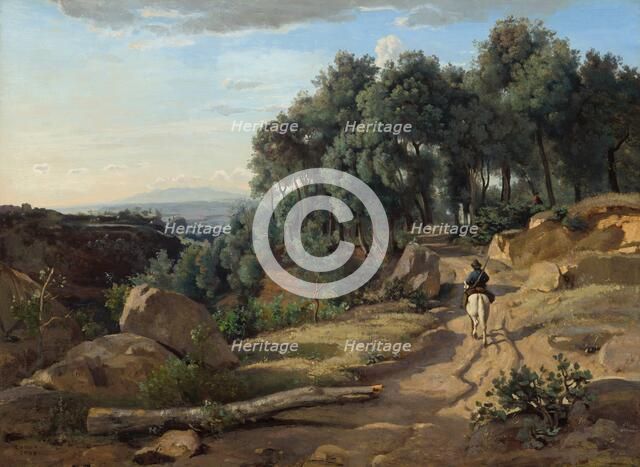 A View near Volterra, 1838. Creator: Jean-Baptiste-Camille Corot.
