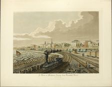 A View of Michigan Avenue from Randolph Street in the Year 1865, published March 1926. Creator: Raoul Varin