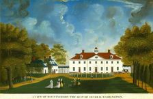 A View of Mount Vernon, 1792 or after. Creator: Unknown