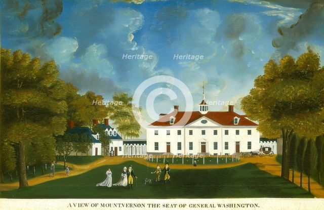 A View of Mount Vernon, 1792 or after. Creator: Unknown.