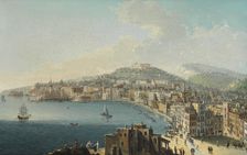 A view of Naples looking towards the Castel Sant'Elmo. Creator: Antoniani, Pietro (1740-1805)