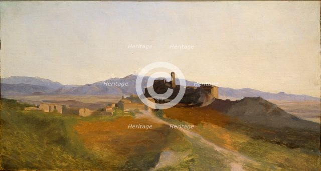 A View of Olevano, early 19th century. Artist: Unknown.