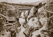 A view of a British trench, Ovillers, France, World War I, 1916. Creator: Unknown