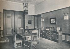 A view of a dining-room in a Berlin flat, designed by M. H. Baillie Scott c1909. Creator: Unknown