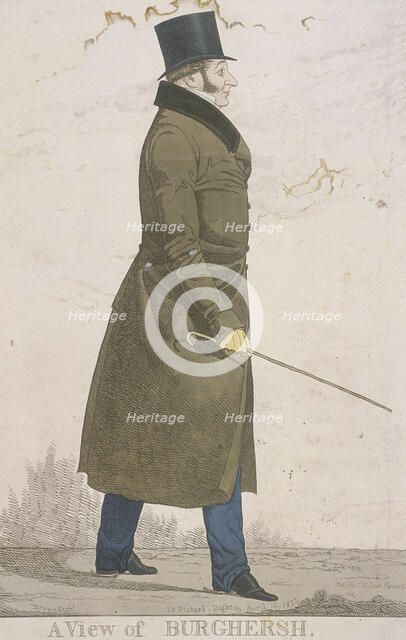 'A View of Burghersh', 1822. Artist: Richard Dighton