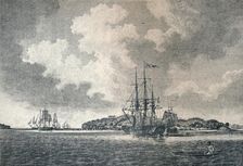 A View of Botany Bay 1789. Artist: Robert Clevely