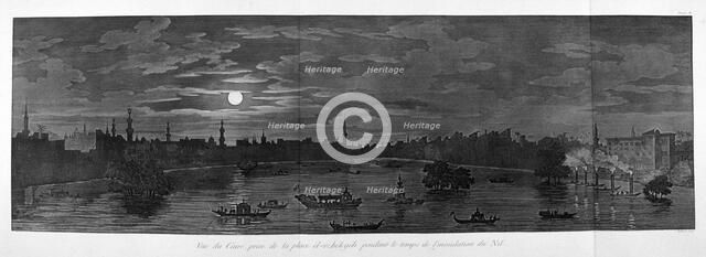 'A View of Cairo, During the Flood', c1808.  Artist: Baltard