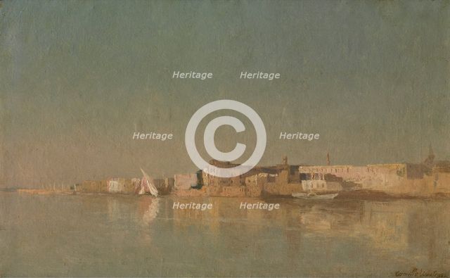 A View of Cairo, late 19th-early 20th century. Creator: Camille Wauters.