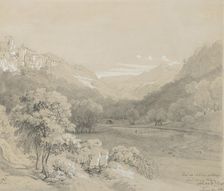 A View of Cavi in the Sabine Hills, 1848. Creator: Louis Gurlitt