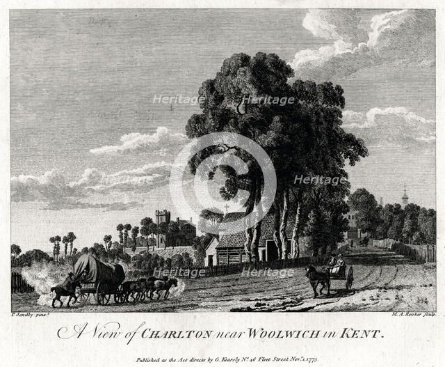 'A View of Charlton near Woolwich in Kent', 1775.Artist: Michael Angelo Rooker