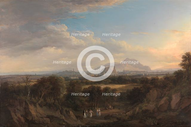 A View of Edinburgh from the West, 1822 to 1826. Creator: Alexander Nasmyth.