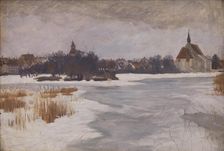 A View of Faaborg. Winter, 1898-1902. Creator: Peter Hansen