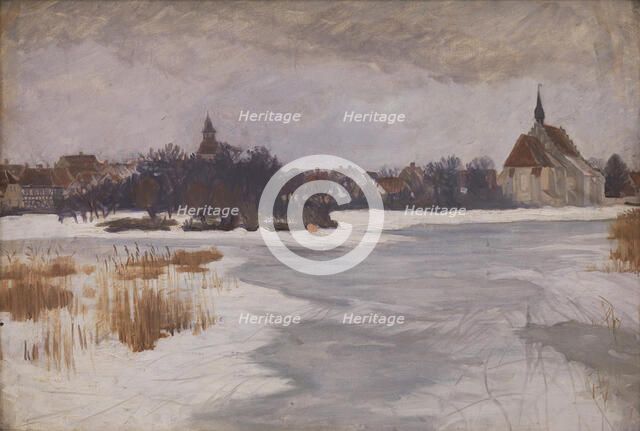 A View of Faaborg. Winter, 1898-1902. Creator: Peter Hansen.