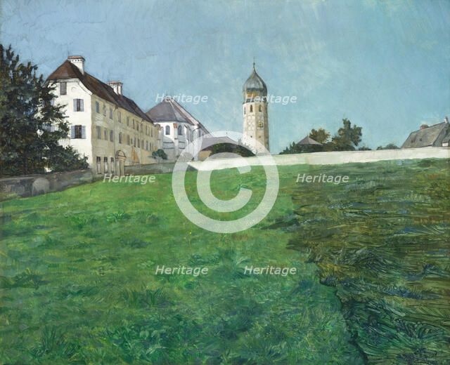 A View of Frauenchiemsee, 1891. Creator: Heinrich Wilhelm Trubner.